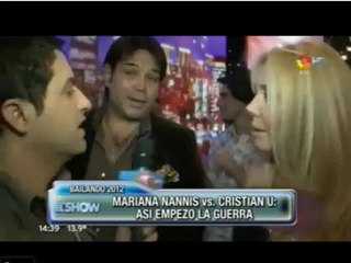 Cristian U vs Mariana Nannis , así empezó la guerra