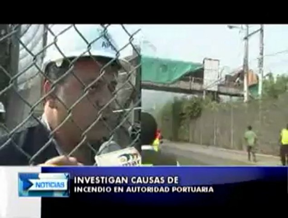 Incendio en autoridad portuaria de Esmeraldas habría sido causado por cortocircuito