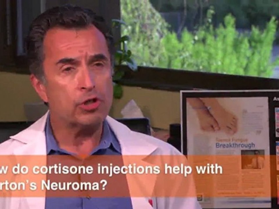 How do cortisone injections help with Morton's Neuroma? video Dailymotion