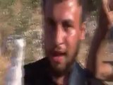 فري برس  ادلب  كتيبة جند سيدنا محمد استهداف آلية لكتائب الأسد 15_ 08 _2012