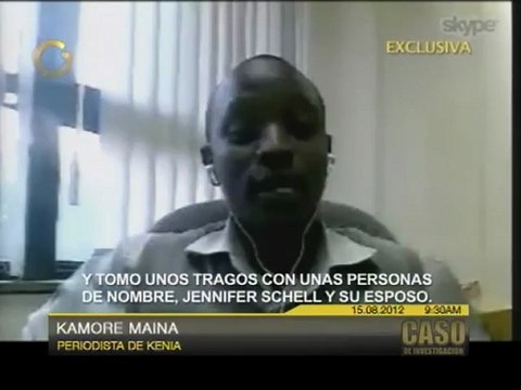 Caso de investigación: periodista de Kenia ofrece declaraciones sobre el caso de Olga Fonseca
