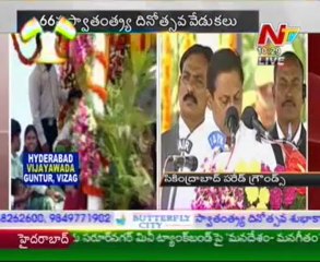 CM Kiran speech after flag hoisting from parade grounds