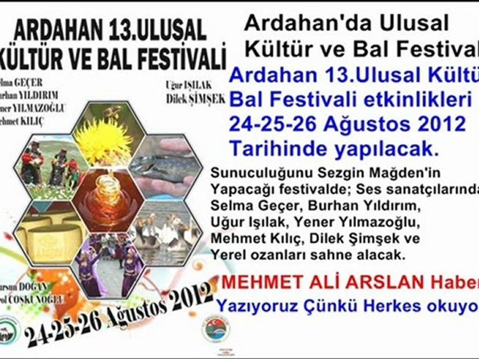 Ardahan bal festivali 2012 Haberi @ MEHMET ALİ ARSLAN Haber / son dakika haberler