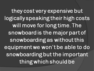 Online Snowboarding Equipments