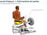 Calf machine da seduto ( esercizi polpacci )