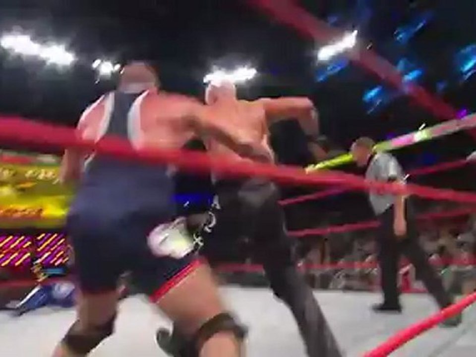 Christopher Daniels & Kazarian vs AJ Styles & Kurt Angle (TNA Slammiversary 2012)