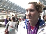 French Olympic Team Waves Farewell to London 2012 From St Pancras International