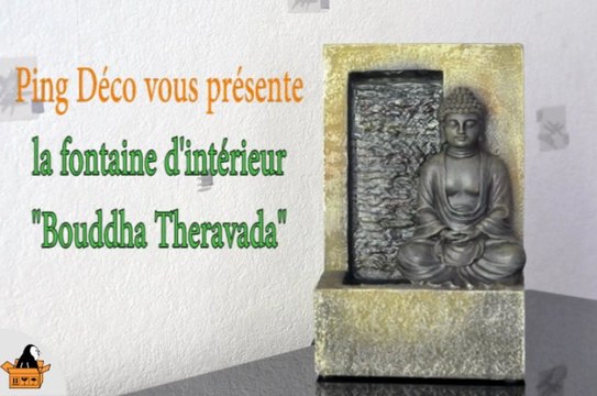 Fontaine d'intérieur Mur d'eau Bouddha Theravada (disponible sur ping-deco.fr)