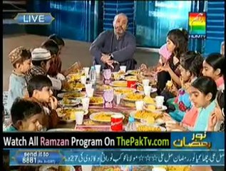 Noor e Ramzan Hum Ke Saath By Hum TV - 15th August 2012 (Aftar) - Part 5