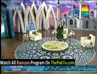 Noor e Ramzan Hum Ke Saath By Hum TV - 16th August 2012 (Aftar) - Part 1