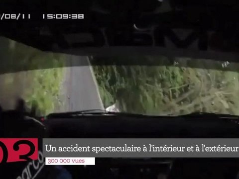 Top 5 : un accident de rallye vu de l'intérieur