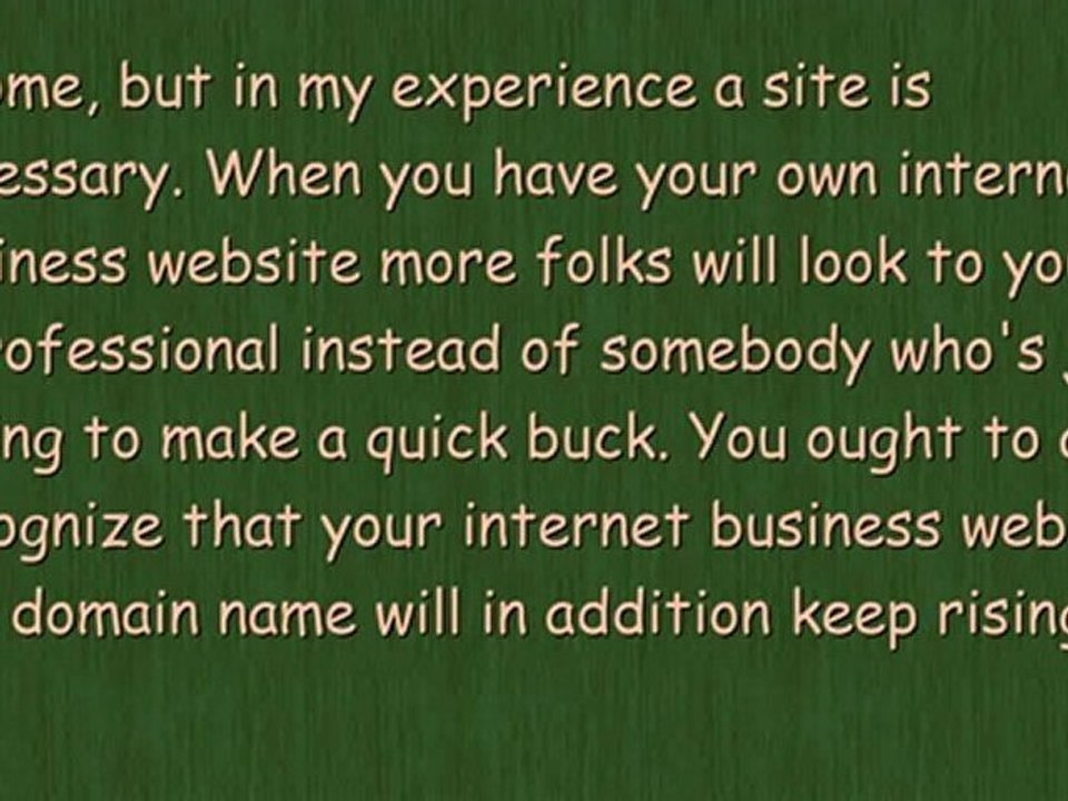 Making Good Cash on Internet Business