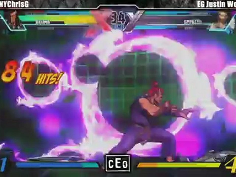 UMVC3 Winners Final FC NYChrisG vs EG Justin Wong - CEO 2012 Tournament (HD)