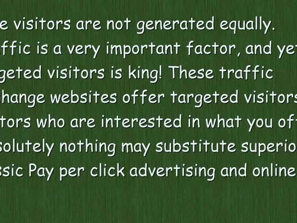 Traffic Exchange Systems for Targeted Visitors