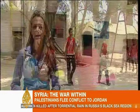 Palestinians from Syria flee to Jordan