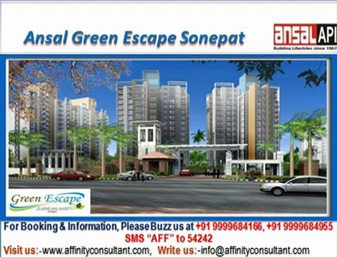 Ansal Green Escape Phase ii new project Sonepat @ 09999684166