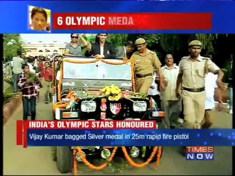 India's Olympic heroes honoured