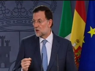 Rajoy valora de forma positiva las declaraciones de Draghi
