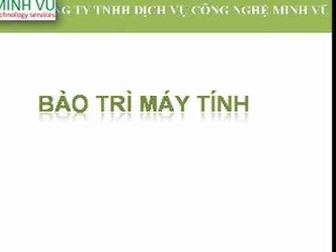 Bảo trì máy tính baotrimaytinh.checklistant.com | 0937 980 003 | Cty Minh vũ
