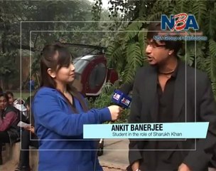 Mass Communication Student Practicing Reporting