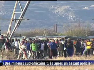 Des mineurs tués en Afrique du Sud après un assaut policier