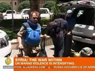 Violence intensifies inside Syria