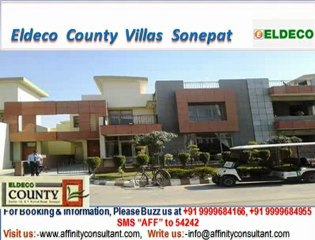 Eldeco County Villas sector 19 Sonepat @ 09999684166