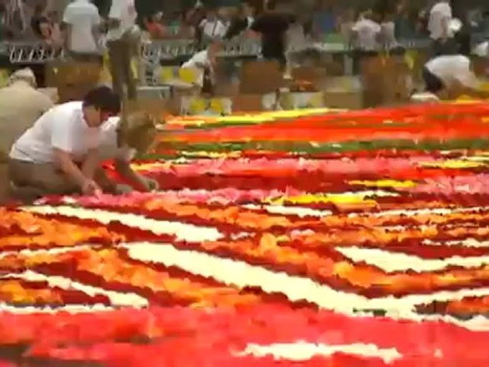 La alfombra de flores en la Grande Place de Bruselas - Euromaxx | Euromaxx