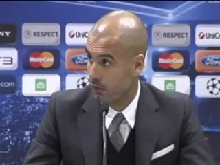 Guardiola satisfecho con la actuación de su equpo frente al Rubin