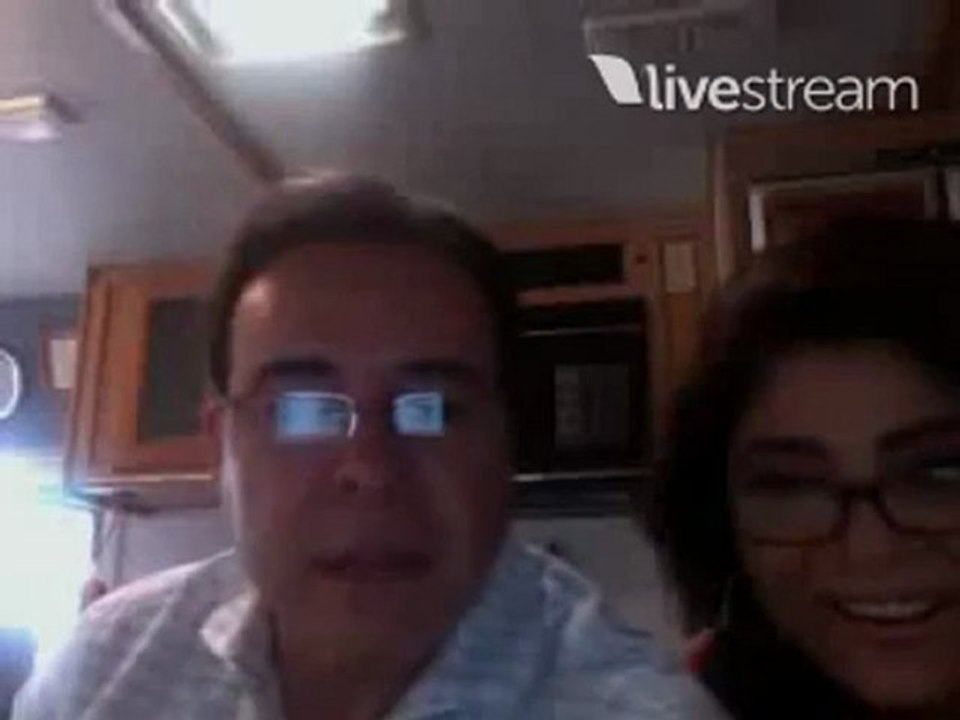Cesar Evora & Victoria Ruffo Twittcam  20.06.11 Rusia!