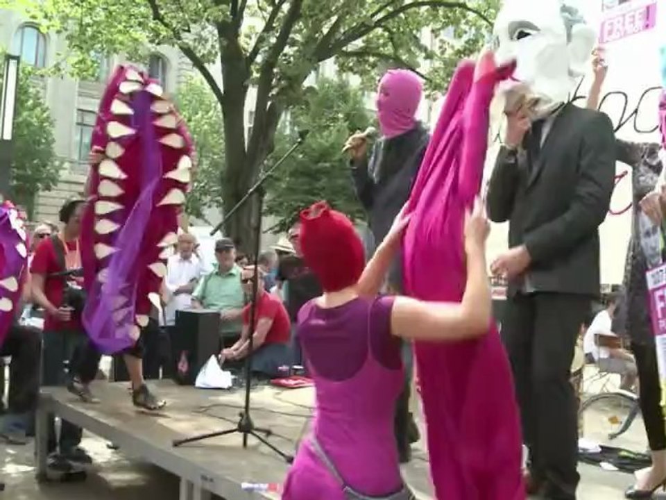 Pussy Riot: manifestation de soutien à Berlin