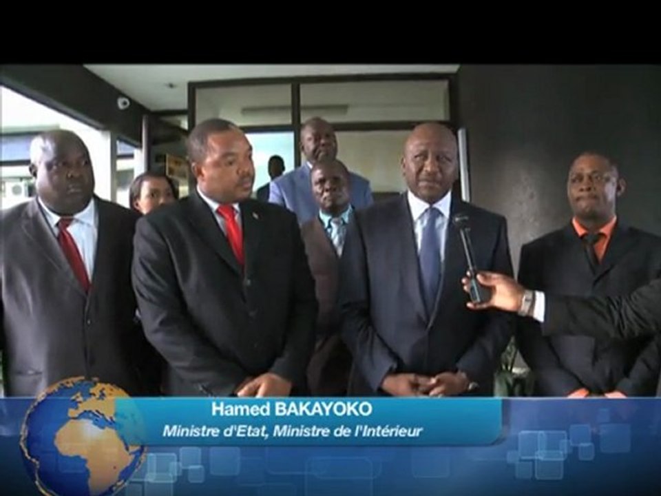 Audience: attaques contre les FRCI:  Hamed BAKAYOKO RECOIT UNE DELEGATION LIBERIENNE