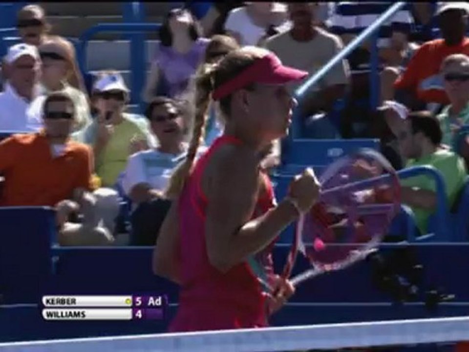 Kerber fells Serena Williams