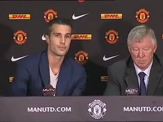 Robin Van Persie - Official Manchester United with Sir Alex Ferguson