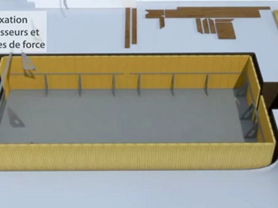 CARON Piscines : piscine hors-sol en béton ZENDO