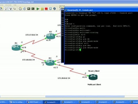 Cisco CCNA CCNP Multicast PIM Dense Mode Configuration