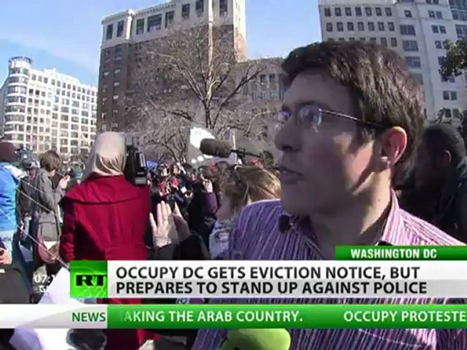 Occupy Unmoved: Washington OWS protesters to defy evictions