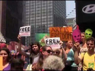 Protest in NYC Free Pussy Riot