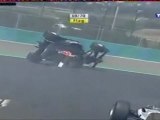 Formula 1 Hongrie 2005 Huge crash Klien en francais (TF1)