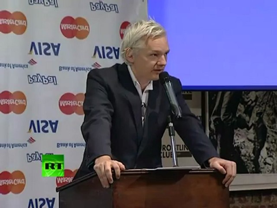 Assange on WikiLeaks shutdown & fighting blockade