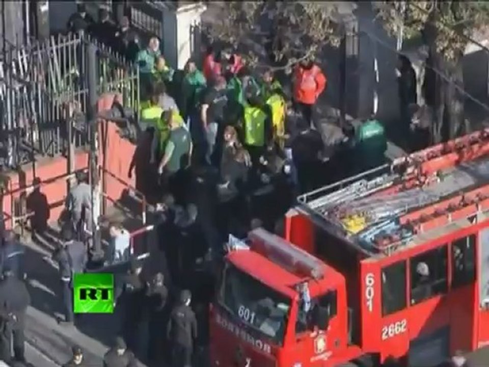 Shocking CCTV footage of massive bus, twin train collision in Argentina