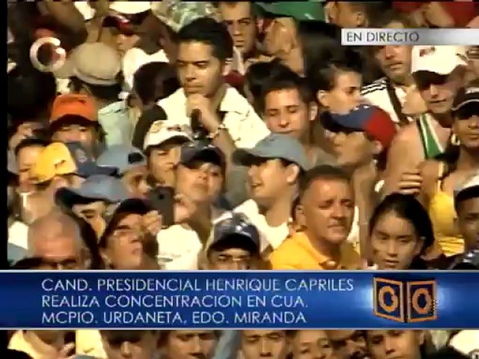 Capriles desde Cúa: "Miranda es ejemplo para Venezuela"