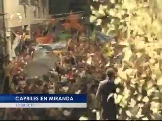 Así fue la visita de Capriles este sábado a los pueblos de Miranda