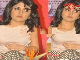 Cute Actress Deeksha Seth at Rebel First Look Teaser Launch Stills