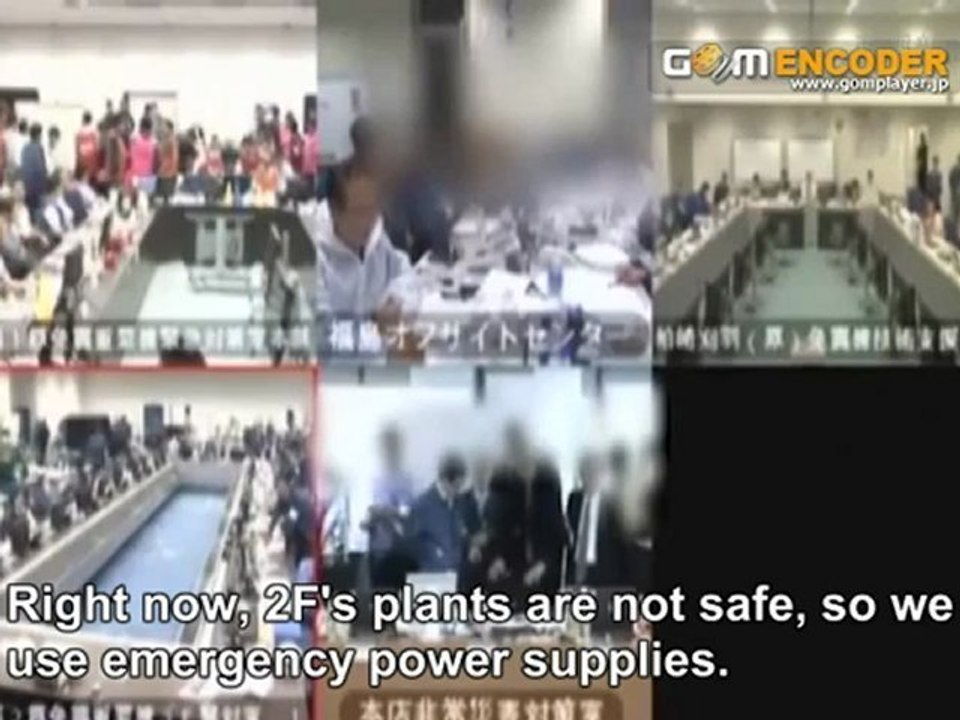 TEPCO TV Conference of Evacuation from Fukushima Daiichi