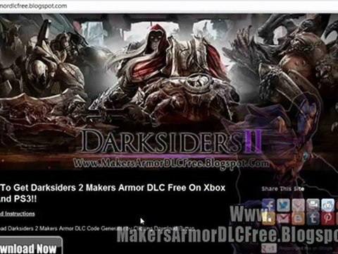 How to Get Darksiders 2 Makers Armor DLC Free!!