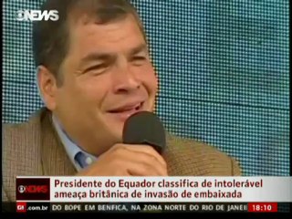 Equador abre diálogo se Reino Unido retirar "ameaça" de invadir embaixada