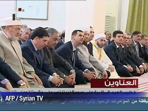 Syrie: apparition publique de Bachar al-Assad pour l'Aïd el-Fitr
