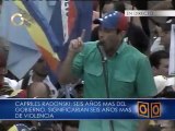 Capriles: 6 años más de gobierno, significarían 6 años más de violencia