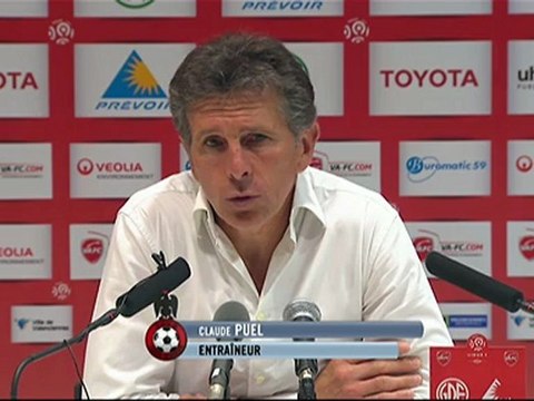 Conférence de presse Valenciennes FC - OGC Nice : Daniel SANCHEZ (VAFC) - Claude PUEL (OGCN) - saison 2012/2013